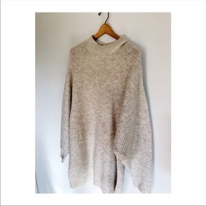 zara oversized knit sweater